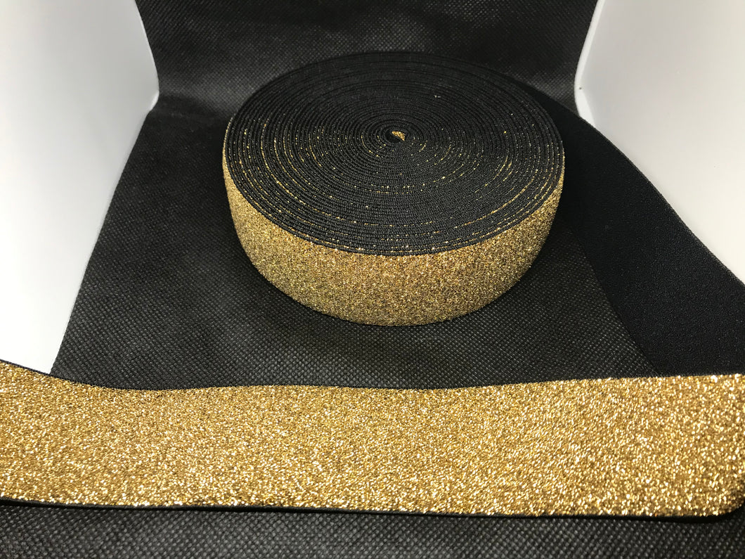 3 or 6 Yard Roll 4cm  Custom Designer Hat Band Elastic   Trim Metallic