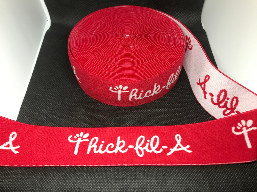 10 Yard Roll 4cm Thick-Fil-A Custom Designer Elastic Band   Jacquard Bands Trim
