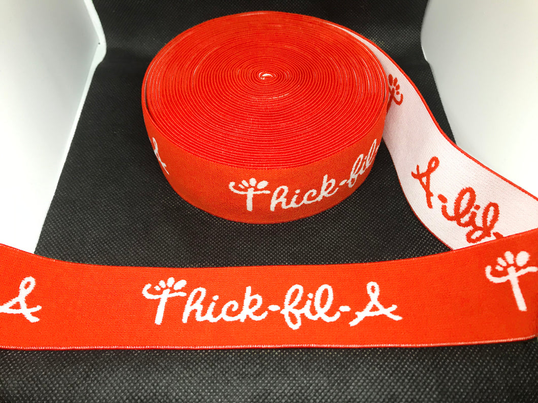 OVERSTOCK 10 Yards 4cm Thick-Fil-A Elastic Waistband material Custom Designer Bands Jacquard Bandz