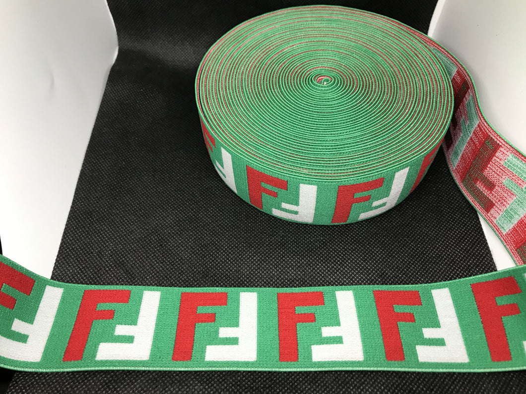 10 Yard Roll 4cm F-1 Custom Designer Elastic Band    Jacquard Bands Trim