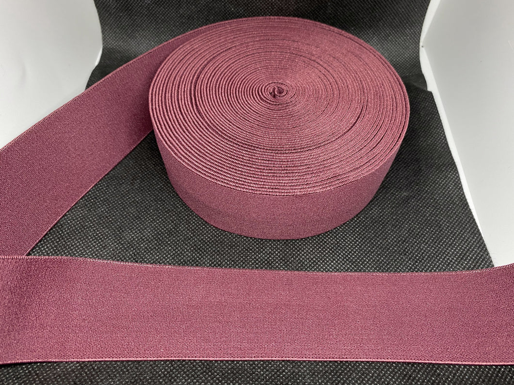 OVERSTOCK 10 Yards 4cm Burgundy Elastic Waistband material Custom Designer Bands Jacquard Bandz