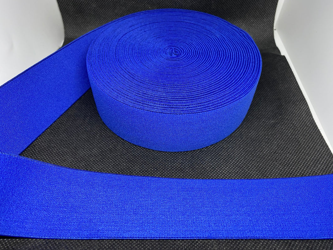 3 or 6 Yard Roll 4cm Royal Blue Designer Hat Band Elastic   Trim