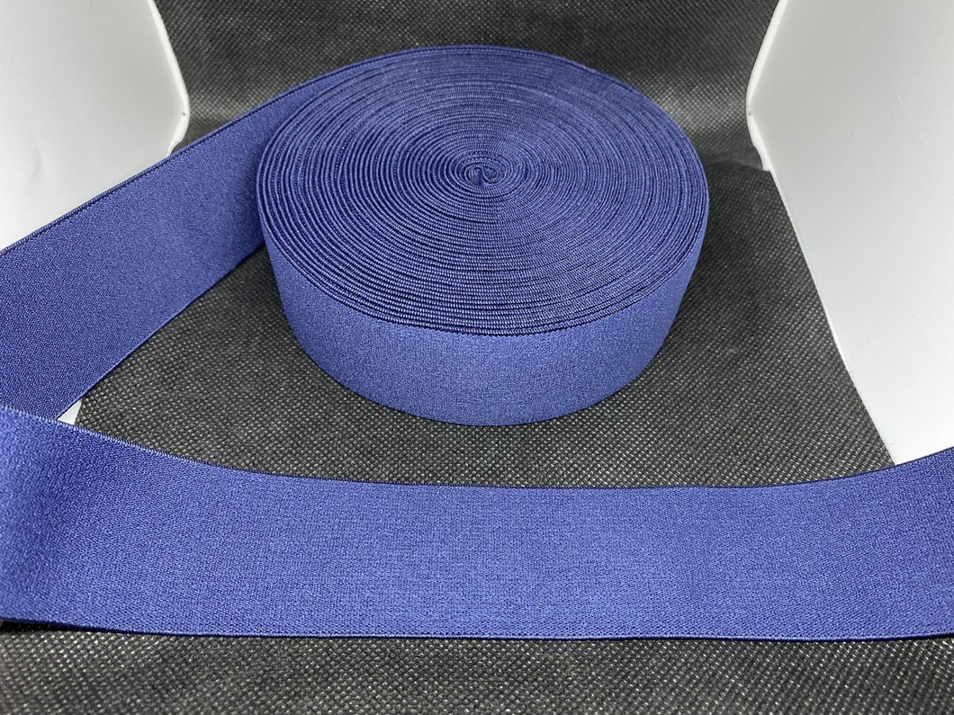 OVERSTOCK 10 Yards 4cm Navy Blue Elastic Waistband material Custom Designer Bands Jacquard Bandz