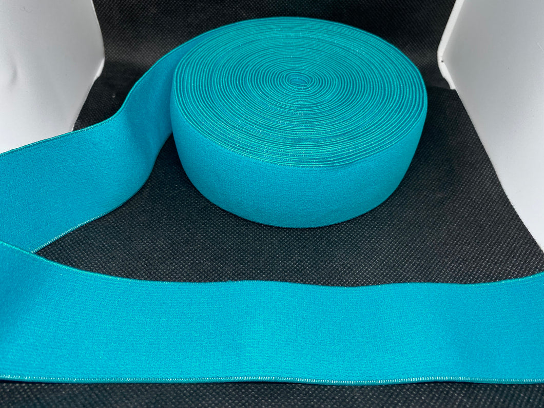 3 or 6 Yard Roll 4cm Turquoise Custom Designer Hat Band Elastic   Trim