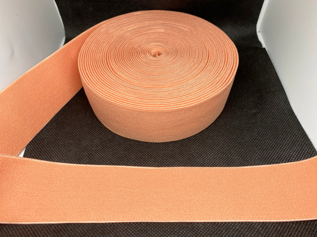 3 or 6 Yard Roll 4cm Peach Designer Hat Band Elastic   Trim