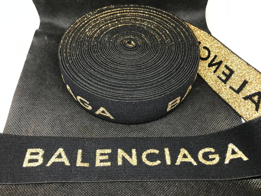 3 or 6 Yard Roll 4cm B-3  Custom Designer Hat Band Elastic   Trim Metallic