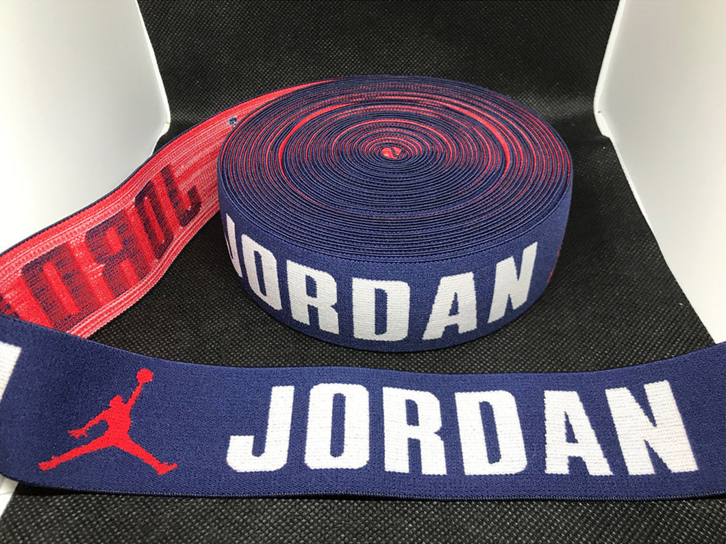 WHOLESALE - Designer Elastic Bands - 1 Yard Roll of 4cm Jordan      Trim