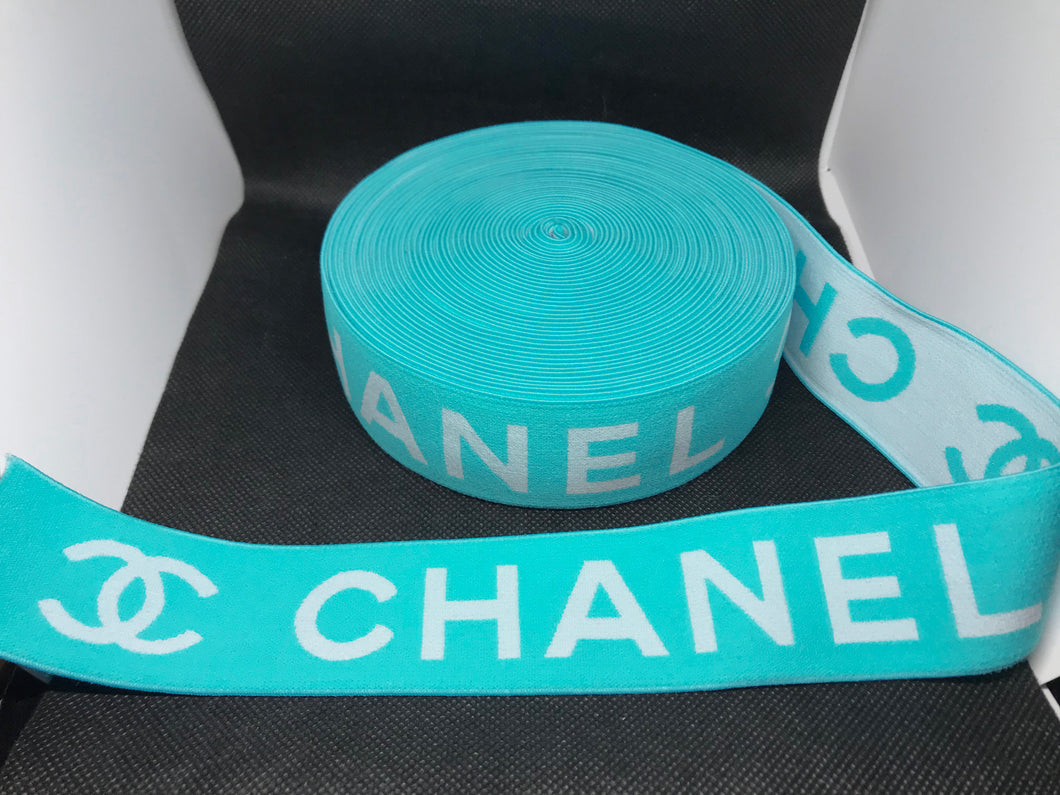 3 or 6 Yard Roll 4cm Chanel CC Designer Hat Band Elastic   Trim