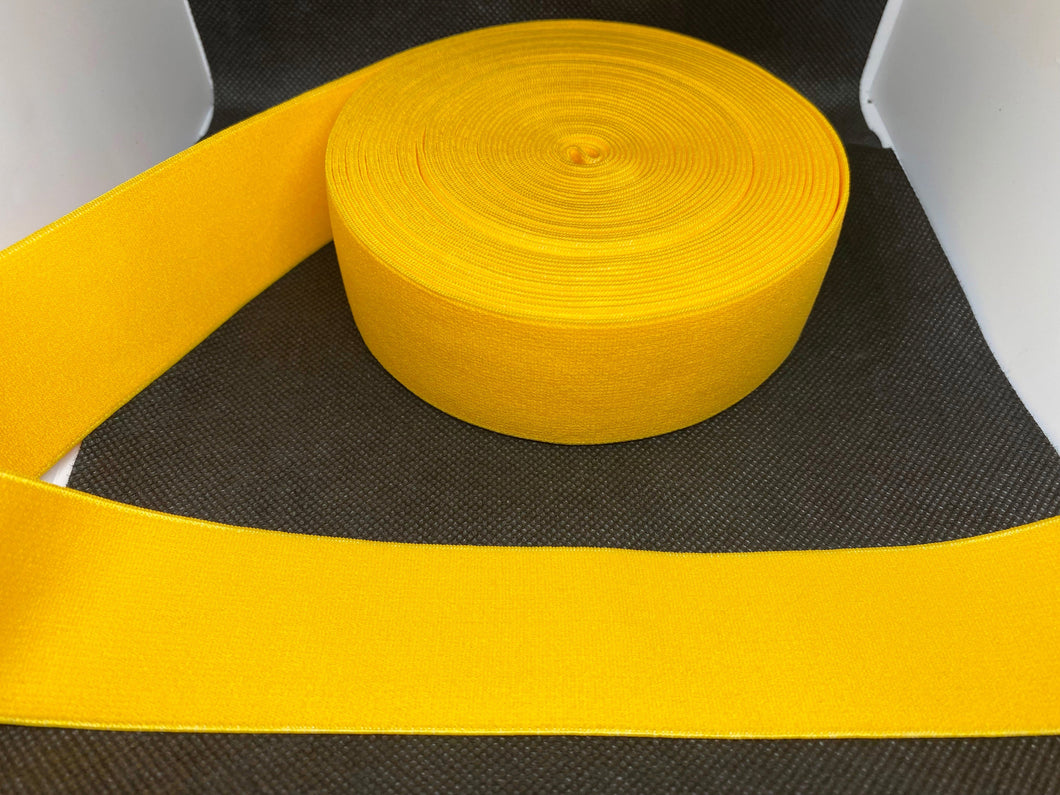 WHOLESALE - Designer Elastic Bands - 1 Yard Roll of 4cm Athletic Gold      Trim