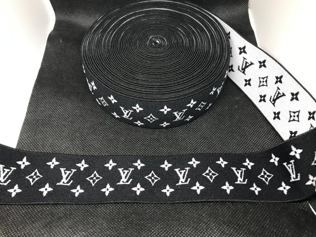 WHOLESALE - Custom Designer Elastic Bands - 1 Yard Roll of 4cm L-1      Trim