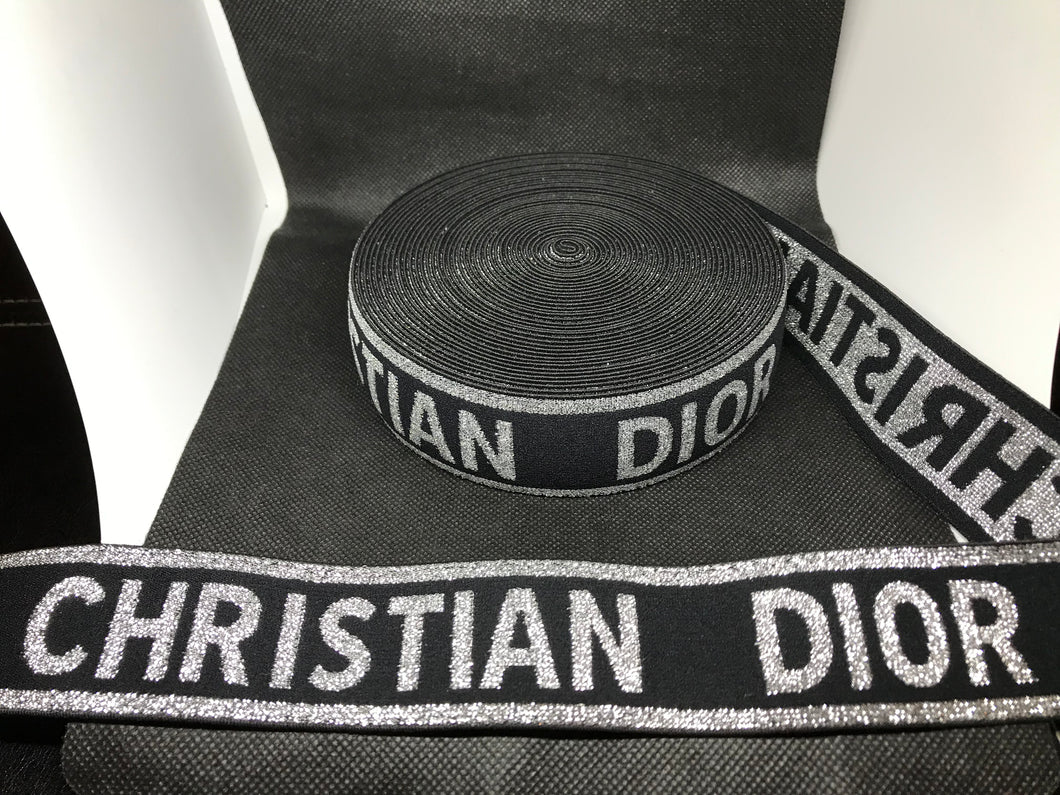 3 or 6 Yard Roll 4cm C-2  Custom Designer Hat Band Elastic   Trim Metallic