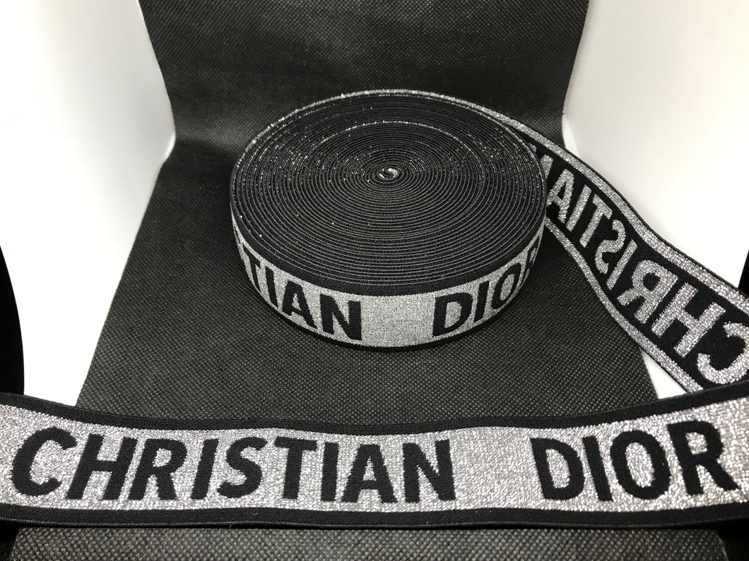 WHOLESALE - Custom Designer Elastic Bands - 1 Yard Roll of 4cm C-2 Metallic      Trim