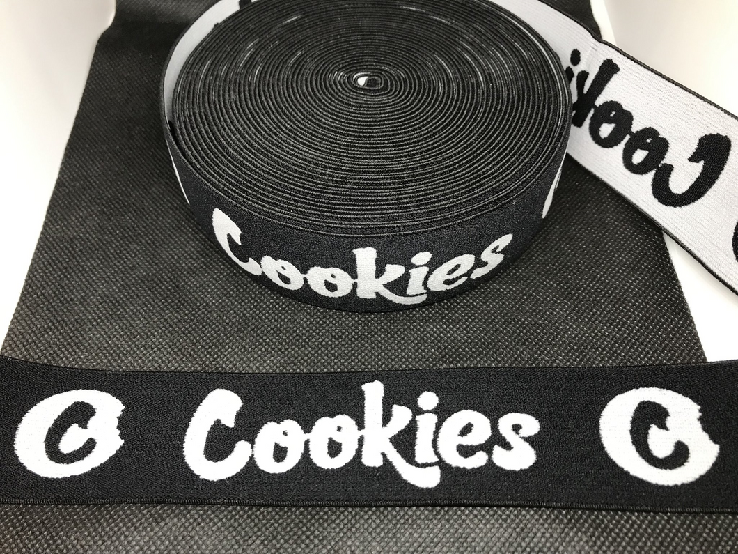 3 or 6 Yard Roll 4cm Cookies Custom Designer Hat Band Elastic  Trim