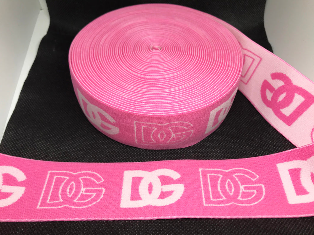 10 Yard Roll 4cm D-1 Logo Yards Custom Designer Elastic Band   Jacquard Bands Trim