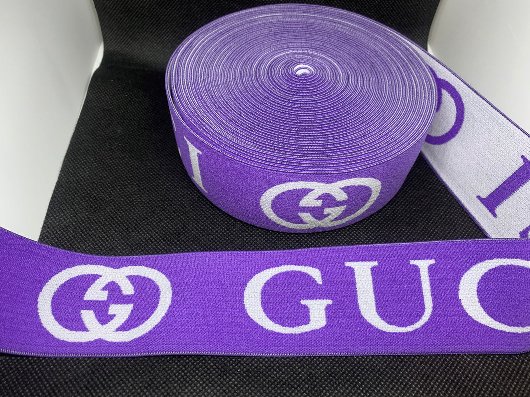 10 Yard Roll 4.5cm Gucci GG Designer Elastic Band    Jacquard Bands Trim