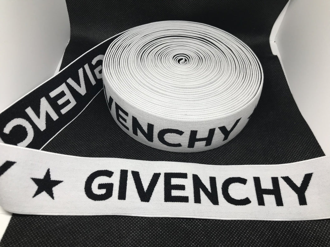 3 or 6 Yard Roll 4cm Givenchy Designer Hat Band Elastic   Trim