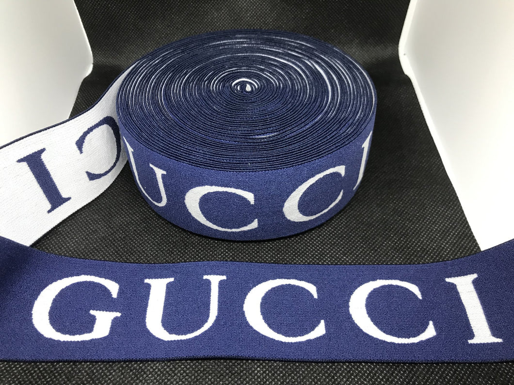 3 or 6 Yard Roll 4.5cm Gucci GG Designer Hat Band Elastic   Trim