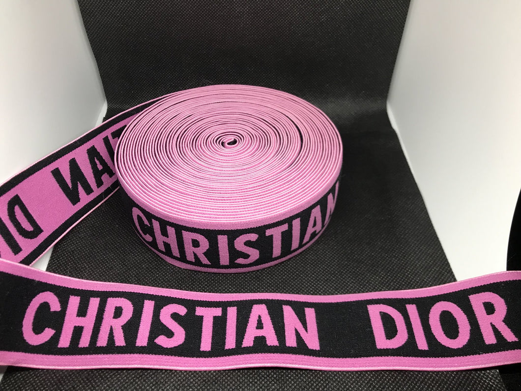 3 or 6 Yard Roll 4cm Dior Designer Hat Band Elastic   Trim