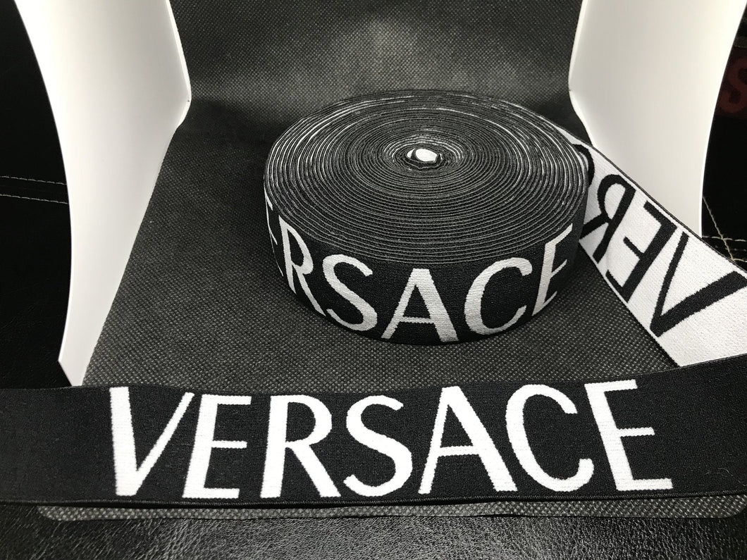 WHOLESALE - Custom Designer Elastic Bands - 1 Yard Roll of 4cm V-1      Trim