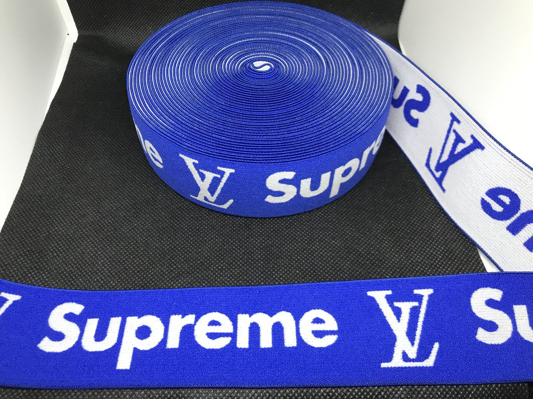 3 or 6 Yard Roll 4cm Supreme LV Designer Hat Band Elastic   Trim