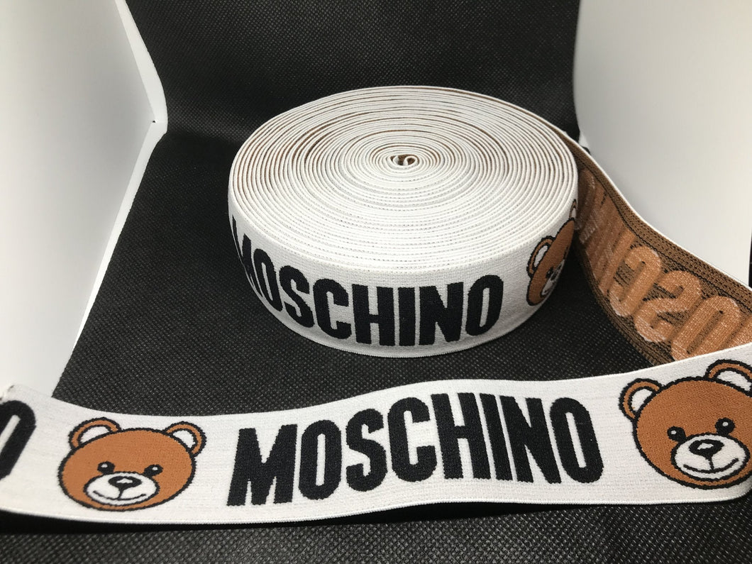 WHOLESALE - Custom Designer Elastic Bands - 1 Yard Roll of 4cm M-1 Bear      Trim