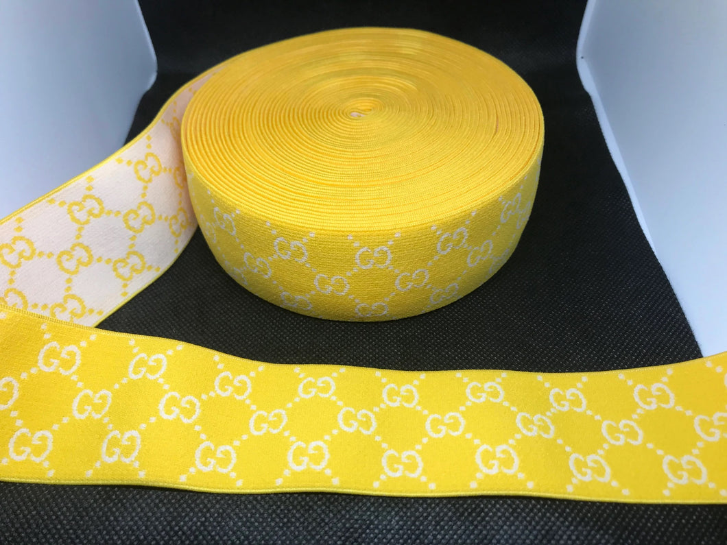 OVERSTOCK 10 Yards 4.5cm   Elastic Waistband material  Custom Designer Bands Jacquard Bandz
