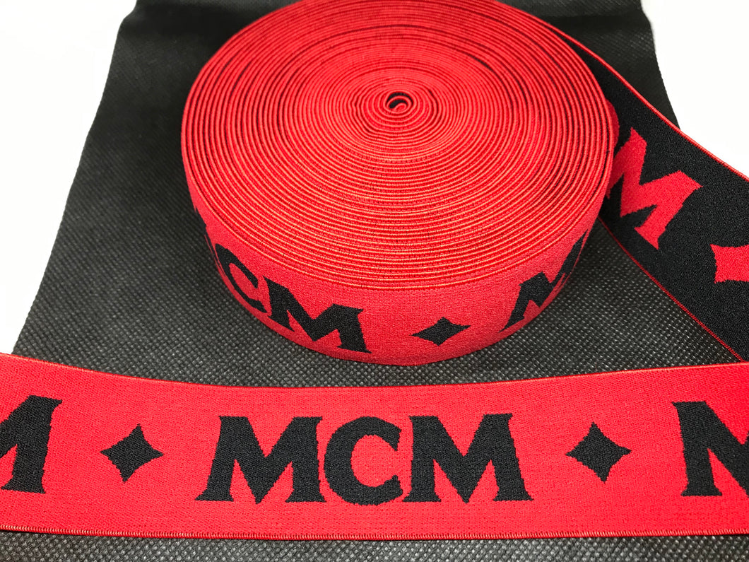 3 or 6 Yard Roll 4cm MCM Designer Hat Band Elastic   Trim