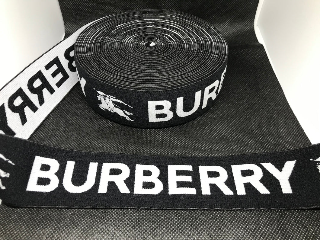3 or 6 Yard Roll 4cm Burberry Designer Hat Band Elastic   Trim