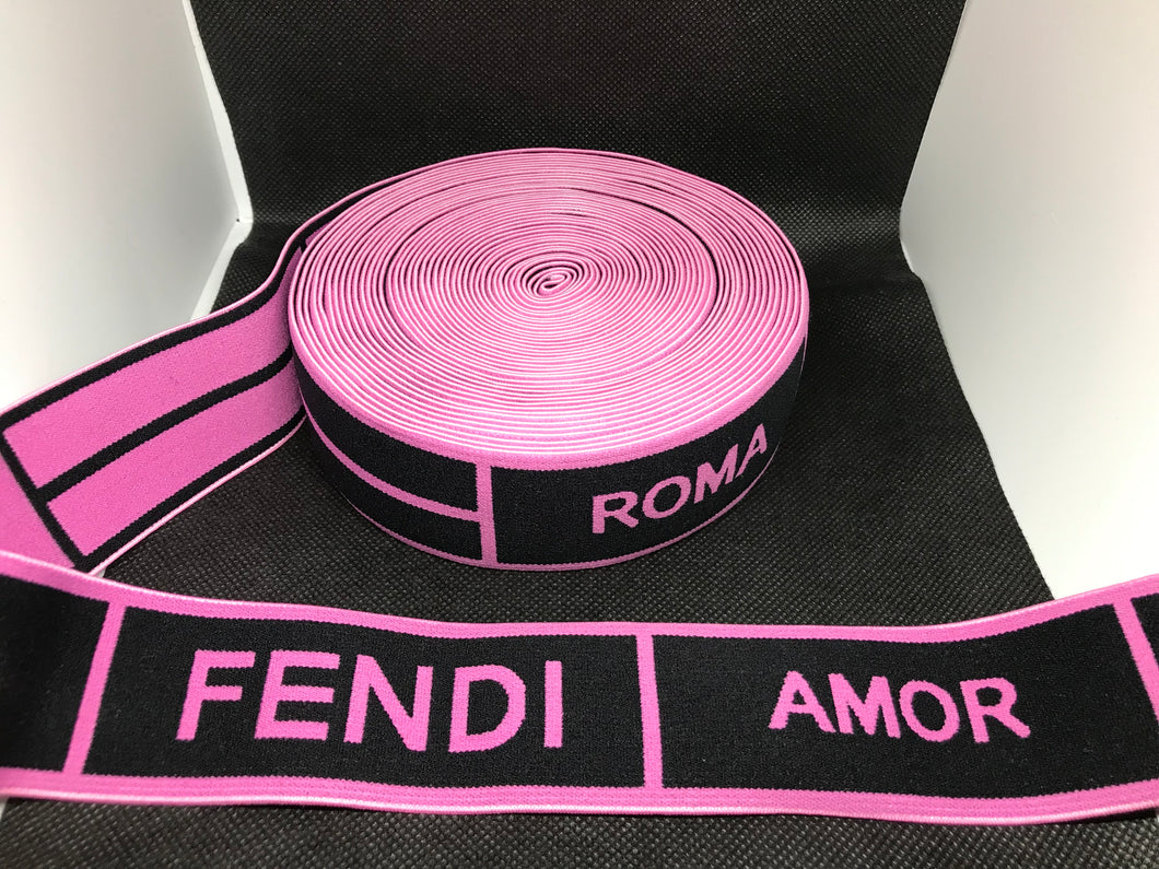 10 Yard Roll 4cm F-1 Custom Designer Elastic Band    Jacquard Bands Trim