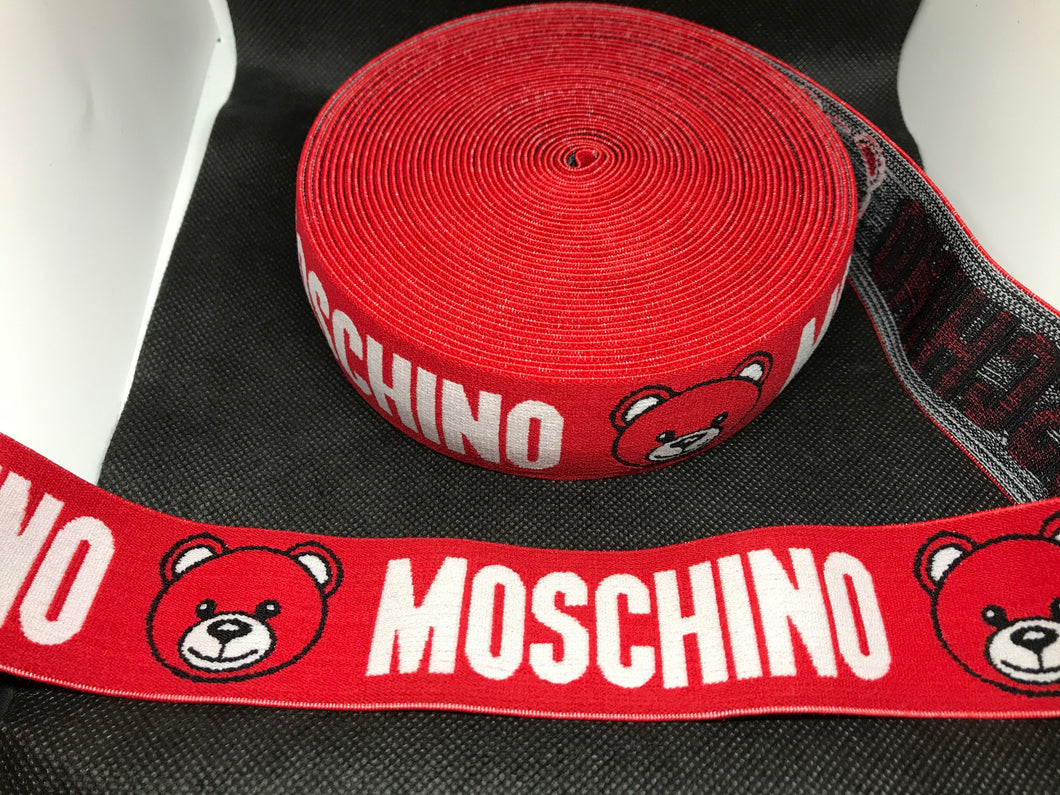 NO BULK DISCOUNTS - 10 Yard Roll 4cm M-1 Bear Custom Designer Elastic Band    Jacquard Bands Trim