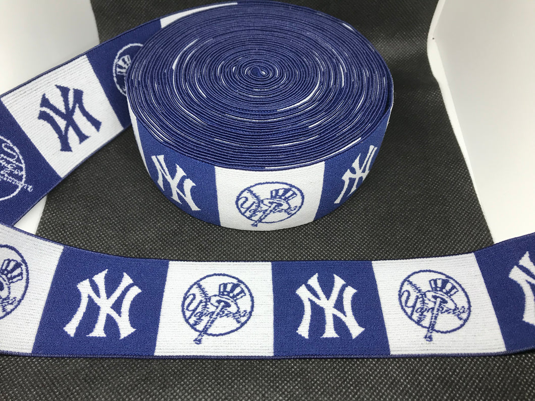 10 Yard Roll 4.5cm New York Yankees Sports Custom Designer Elastic Band Jacquard Bands Trim