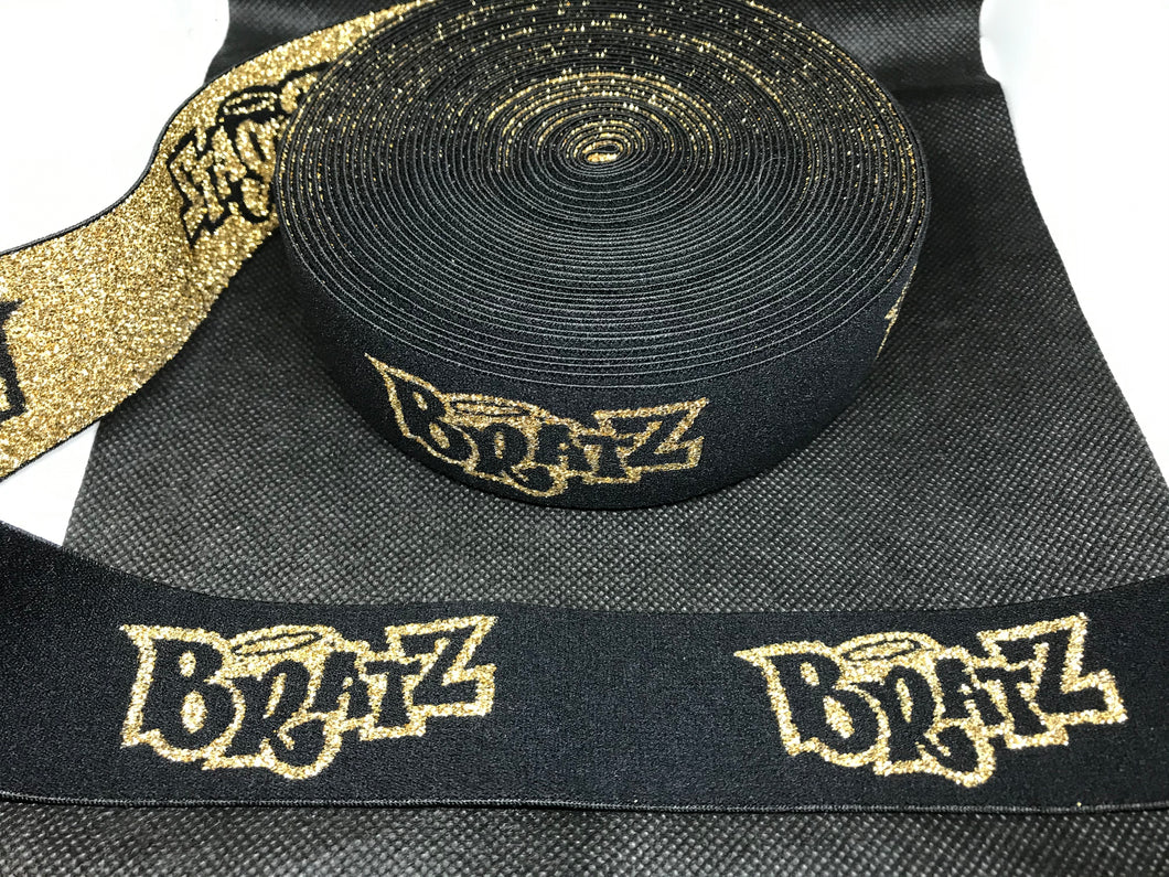 10 Yard Roll 4cm B-5  Custom Designer Elastic Band   Jacquard Bands Trim Metallic