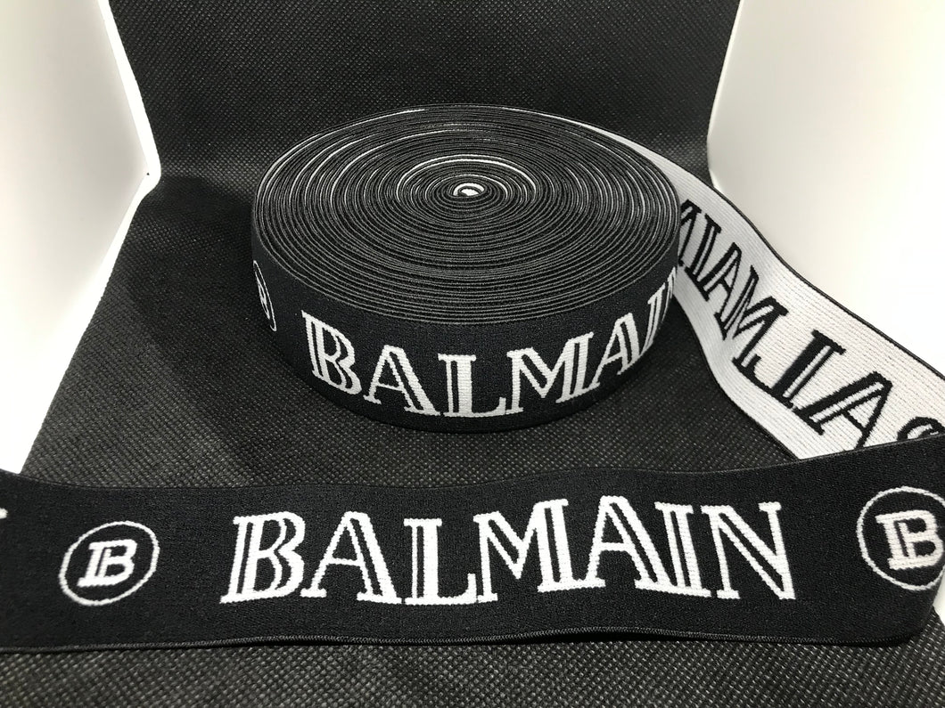 10 Yard Roll 4cm Balmain Designer Elastic Band    Jacquard Bands Trim