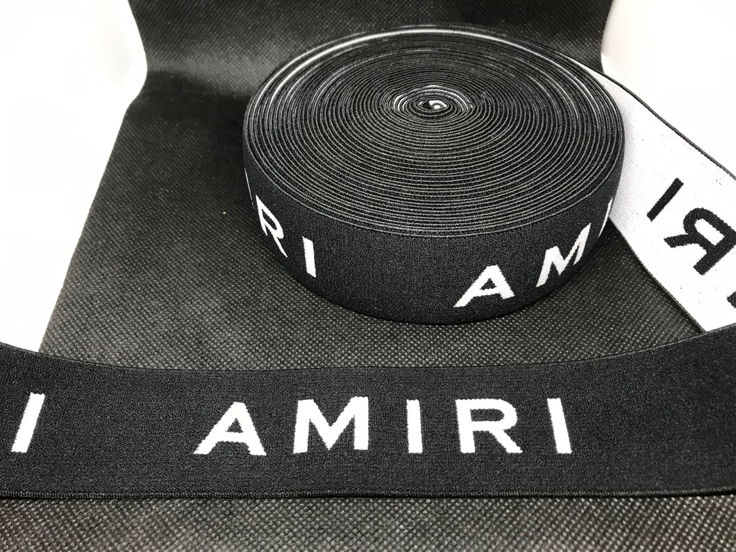 3 or 6 Yard Roll 4cm Amiri Custom Designer Hat Band Elastic   Trim
