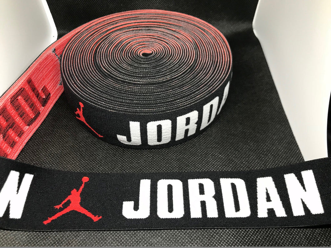 WHOLESALE - Designer Elastic Bands - 1 Yard Roll of 4cm Jordan      Trim