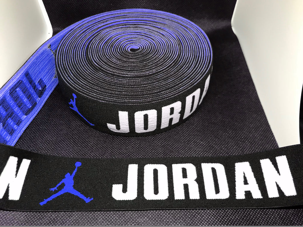 10 Yards 4cm Jordan Designer Elastic Band    Jacquard Bands Trim