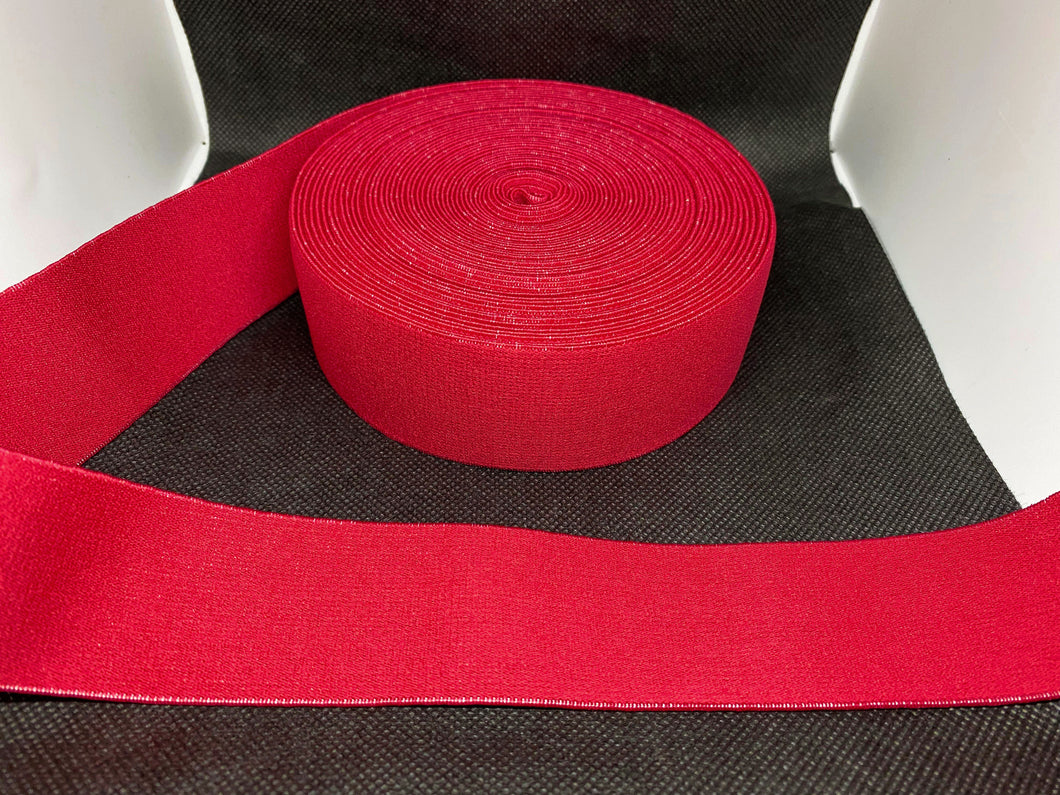 3 or 6 Yard Roll 4cm Dark Red Designer Hat Band Elastic   Trim