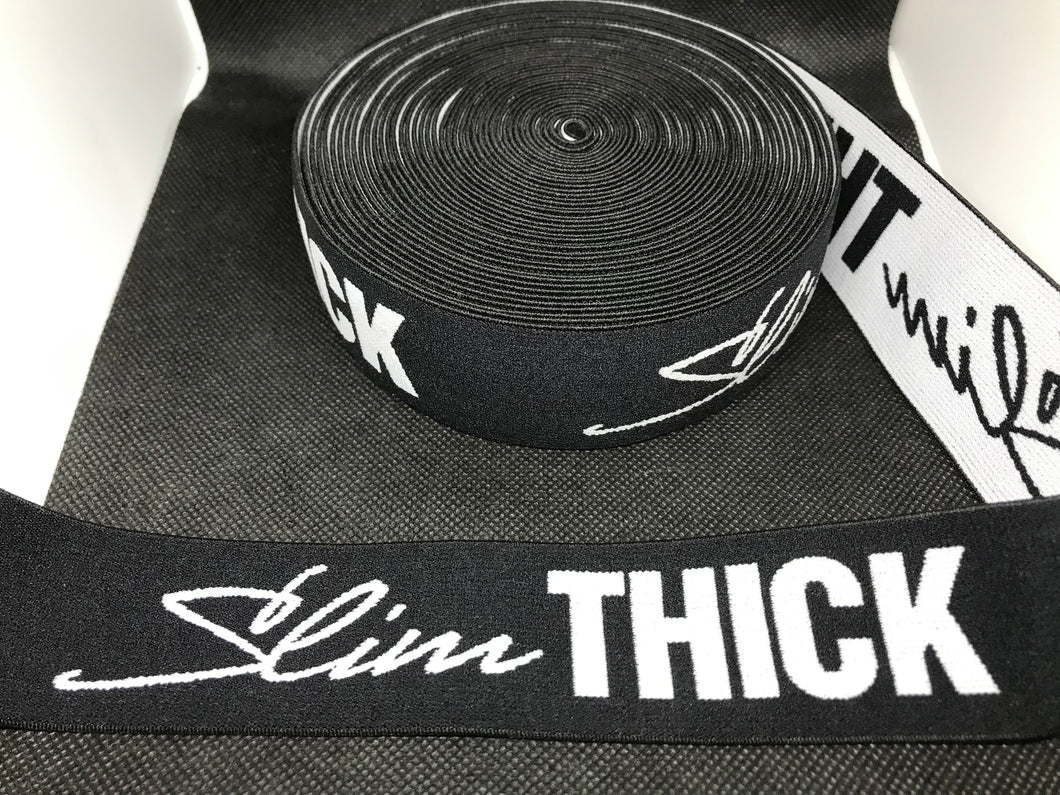10 Yard Roll 4cm Slim Thick Custom Designer Elastic Band   Jacquard Bands Trim